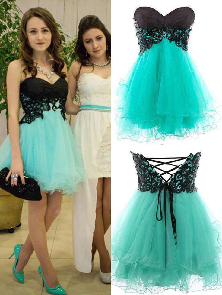 Short Turquoise Homecoming Dresses